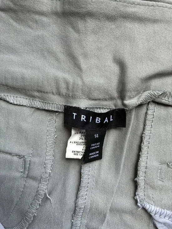 Tribal Light Gray Casual Pants - Picture 2 of 3